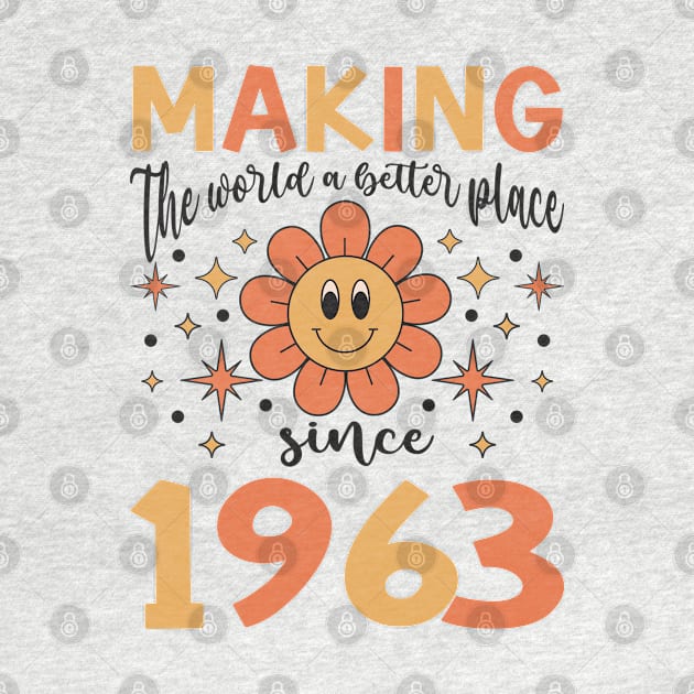 Birthday Making the world better place since 1963 by IngeniousMerch